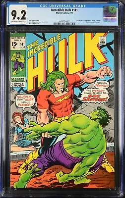Buy Incredible Hulk #141 (1971) Cgc 9.2 Nm- Oww First Appearance Of Doc Samson • 543.62£