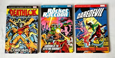 Buy Marvel Pocket Books Set Of 3 Daredevil, Rocket Raccoon, Deathlok (Panini) • 10£