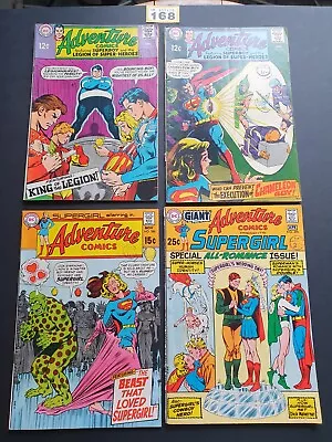 Buy ADVENTURE COMICS  # 375 + 376 + 386 + 390  DC COMICS  1968 / 69 X 4 CENTS ISSUES • 19.99£