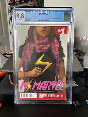 Buy Ms Marvel 1 CGC 9.8 *Marvel, Kamala Khan, 1st Print, 2014, UK Seller* • 125£