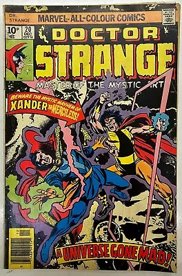 Buy Bronze Age Marvel Comics Doctor Strange Key Issue 20 Higher Grade VG • 2.71£