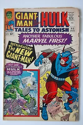 Buy TALES TO ASTONISH (1965) #65 | GD/VG | Debut Giant-Man Costume • 23.26£