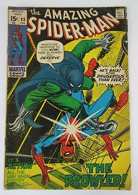 Buy Amazing Spider-Man #93 (1971) 1st Arthur Stacy Lower Grade 2.5  JJ406 • 19.38£