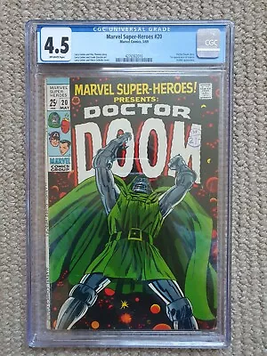 Buy Marvel Super-Heroes 20 1969 CGC 4.5 Classic Doctor Doom Cover • 145£