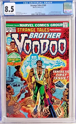 Buy 🔥strange Tales #169 Cgc 8.5*1973 Marvel Comics*1st App. Brother Voodoo*romita* • 271.81£