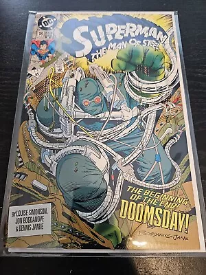 Buy Superman The Man Of Steel #18 2nd Print VF+ 🔑 1st App Of Doomsday 1992DC Comics • 7.76£