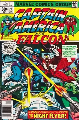 Buy CAPTAIN AMERICA #213 F, Jack Kirby, Marvel Comics 1977 Stock Image • 4.66£
