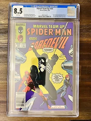 Buy Marvel Team-Up #141 1984 Newsstand Edition Spider-Man & Daredevil CGC 8.5 GRADED • 116.45£