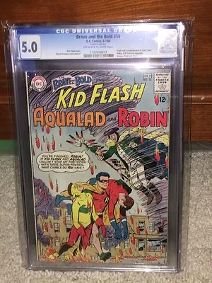 Buy Brave And The Bold #54 CGC 5.0 DC 1964 1st Teen Titans! Batman! Flash F8 117 Cm • 345.59£