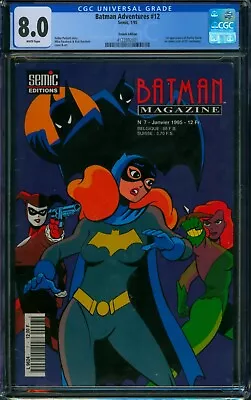 Buy Batman Adventures 12 ⭐ CGC 8.0 RARE FRENCH EDITION ⭐ 1st HARLEY QUINN Semic 1995 • 213.57£