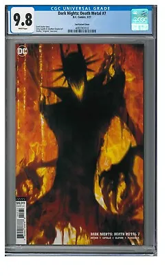 Buy Dark Nights: Death Metal #7 (2021) Artgerm Variant CGC 9.8 White Pages AD580 • 22.52£