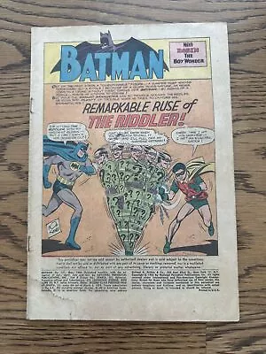 Buy Batman #171 (DC Comics 1965) Key 1st Appearance Of The Riddler! Coverless! • 62.12£