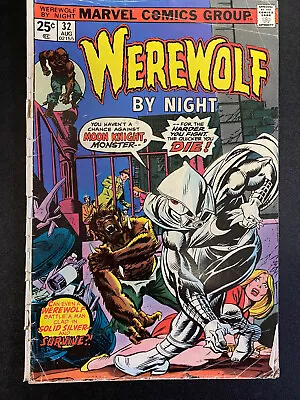 Buy Werewolf By Night, Marvel Comics, 1st Moon Knight, 1975, #32 • 617.40£