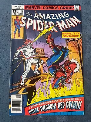 Buy Amazing Spider-Man #184 1978 Marvel Comic Book Key Issue 1st White Dragon VF+ • 26.96£