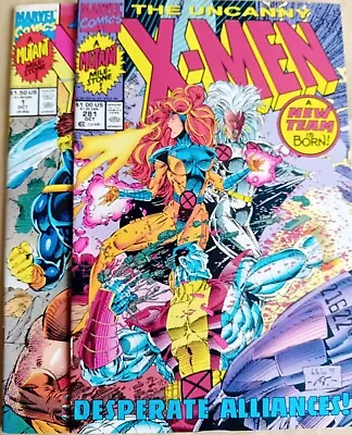 Buy Uncanny X-men #281 & X-men #1 - VFN (8.0) - Marvel 1991 - New Team Reboots • 3.99£