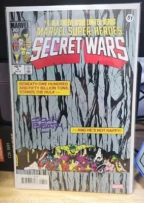 Buy MARVEL SUPER-HEROES SECRET WARS #4 NM- 2024 Signed By John Beatty With COA • 20.97£
