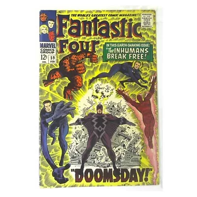 Buy Fantastic Four #59  - 1961 Series Marvel Comics Fine+ / Free USA Shipping [q` • 64.63£