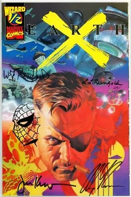 Buy EARTH X #1/2 DYNAMIC FORCES SIGNED X4 ALEX ROSS REMARKED SPIDEY SKETCH MARVEL • 89.95£