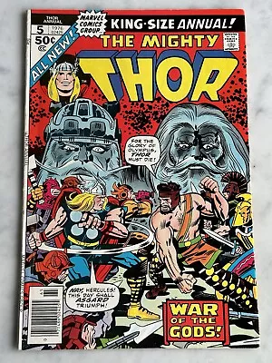 Buy Thor Annual #5 VF- 7.5 -Buy 3 For FREE Shipping! (Marvel, 1976) • 11.65£