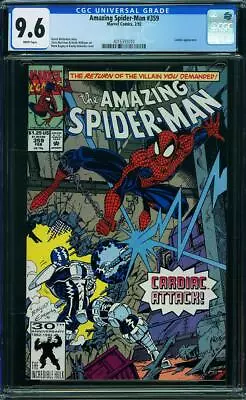 Buy AMAZING SPIDER-MAN  #359  High Grade NM+9.6 CGC, NICE!  WHITE PAGES 4016391010 • 54.35£