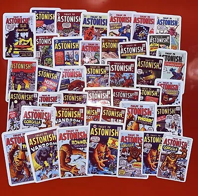 Buy TALES TO ASTONISH Comic Book Covers Stickers 40 Pack Sticker Set Waterproof • 9.31£