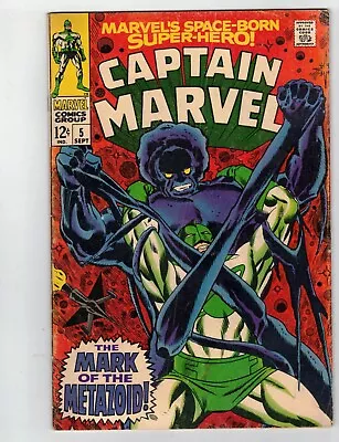 Buy Captain Marvel #5  1968   F- • 5.44£
