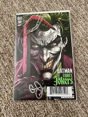 Buy DC Comics Batman Three Jokers #1 Signed Geoff Johns 1:180 DYNAMIC FORCES COA • 31.06£