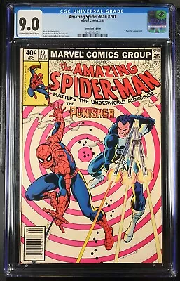 Buy Amazing Spider-man #201 Cgc 9.0, 1980, Newsstand Edition, Punisher Appearance • 66.01£