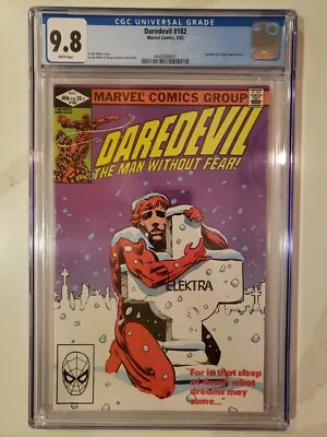 Buy Daredevil 182 CGC 9.8 Marvel Comics 1982 Frank Miller  • 84.65£