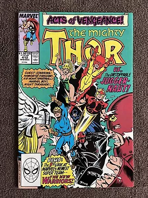 Buy The Mighty THOR #412 (Marvel, 1989) Acts Of Vengeance ~ 1st Full New Warriors • 19.38£