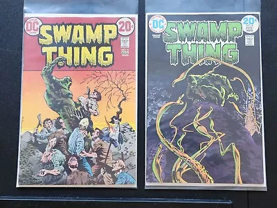 Buy Swamp Thing Lot #5 (VF/VF+) WP & #8 (VF+/NM-) WP (DC Comics 1973) • 23.30£