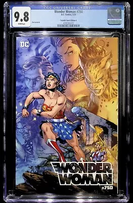 Buy Wonder Woman #750 Jim Lee A Variant CGC 9.8 • 48.93£