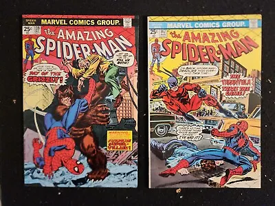 Buy Amazing Spider-Man #139 + 147 (Marvel Comics 1974) F+  Gil Kane &John Romita • 46.60£