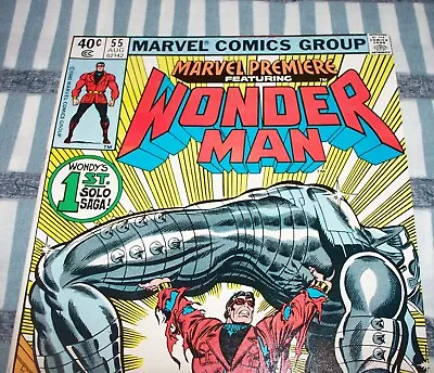 Buy Marvel Premiere #55 First Solo Wonder Man From Aug. 1980 In VF Condition NS • 27.17£