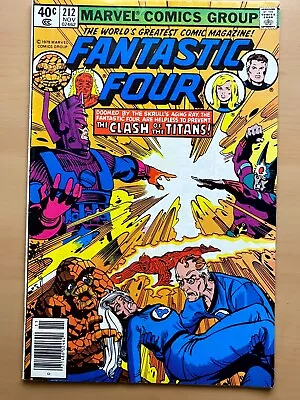 Buy Fantastic Four #212 (VF-). Byrne-a; Galactus App.  Marvel Comics 1979. NEWSTAND • 7.77£