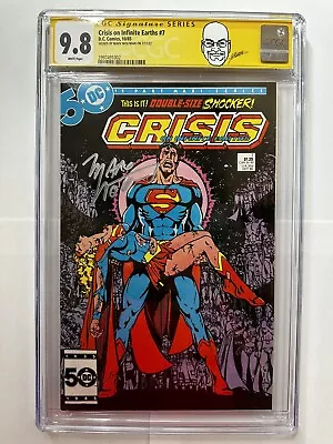 Buy Crisis On Infinite Earths #7 CGC SS 9.8 Signed Marv Wolfman 1985 Perez Classic • 229.10£