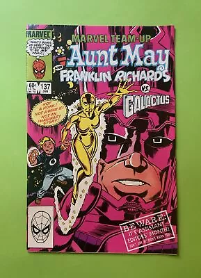 Buy Marvel Team-Up #137 | January 1984 | Aunt May | Franklin Richards | Galactus • 4£