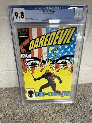 Buy Daredevil #232 Marvel Comics 7/86 Comic Book CGC Universal Grade 9.8 • 116.69£