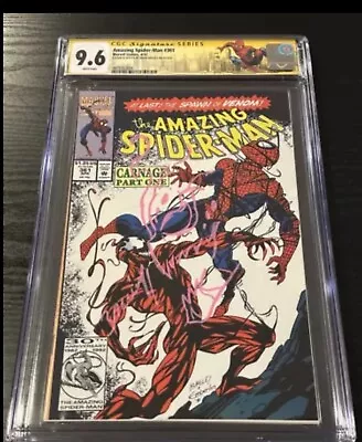 Buy Amazing Spider-Man #361 CGC 9.6 SS SKETCH & SIGNED BAGLEY 1st APPEARANCE Carnage • 465.97£