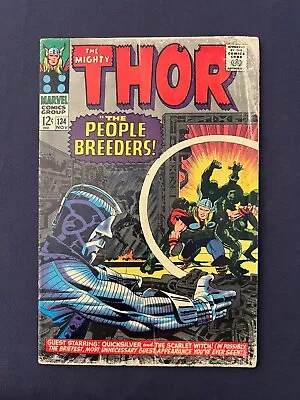 Buy Thor #134 (1966) - 1st App HIGH EVOLUTIONARY! Man-Beast - GD+ • 29.51£