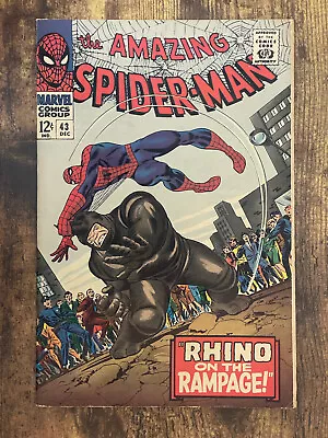 Buy Amazing Spider-Man #43 - GORGEOUS HIGHER GRADE - 1st Full App Mary Jane - Marvel • 86.59£