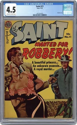 Buy The Saint 11 CGC 4.5 OW/W Golden Age Precode 12/51 Sweet Painted GGA Cover • 232.21£
