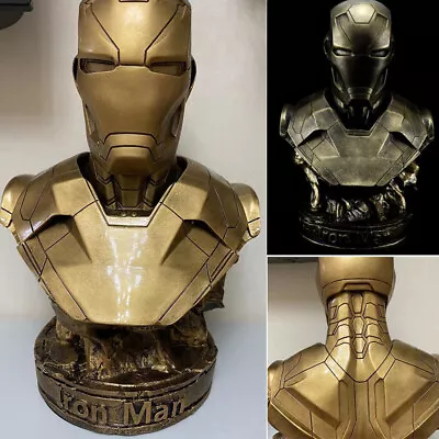 Buy Iron Man MK46 Bust Statue 14ins Figure Resin Painted Display Bronze Color • 154.99£