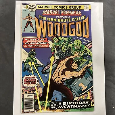 Buy Marvel Premiere 31 VF- The Man-Brute Called Woodgod • 3.88£