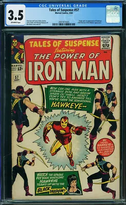 Buy TALES OF SUSPENSE #57 CGC 4.0 1964 1ST HAWKEYE! Avengers! N10 209 Cm • 407.72£