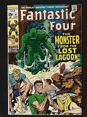 Buy Fantastic Four #97 FN+ 1st Monster From Lost Lagoon (Mowfus) 1st Franklin Cover • 18.64£