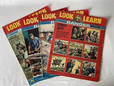 Buy 4 Vintage Issues LOOK AND LEARN Incorporating RANGER Magazine 1966-67 Fleetway • 8.45£