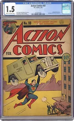 Buy Action Comics #33 CGC 1.5 1941 4443877003 • 730.01£