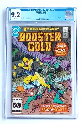 Buy Booster Gold #1 DC Comics 2/86 CGC 9.2 White Pages Dan Jurgens HBO TV Show • 194.14£