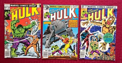 Buy Incredible Hulk Lot #226 GD+, #229 GD/VG, #259 VG 1978 Marvel • 6.98£